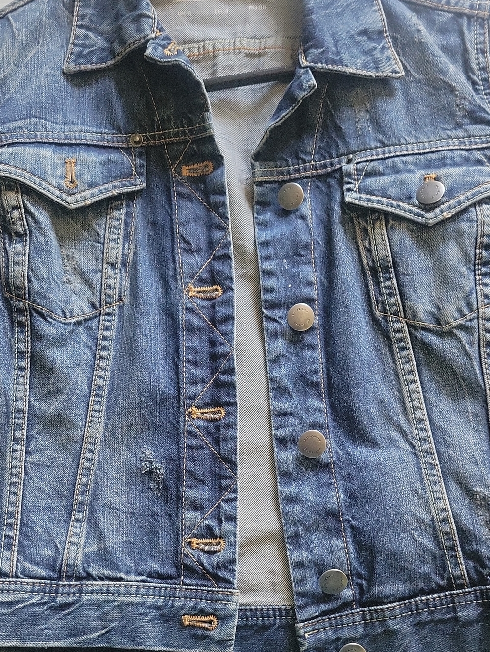 Distressed Denim Jacket - Picture 4 of 5